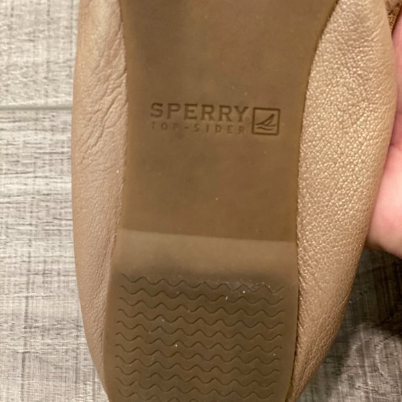 SPERRY TOP SIDER - TAN LEATHER & SUEDE FLAT - Picture 5 of 5